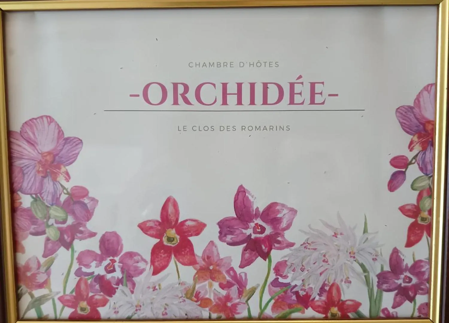 Le Clos Des Romarins Chambre Orchidee Belmontet